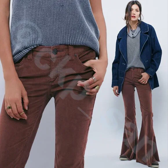 Rare Free People Cord Super Flare Sz 29